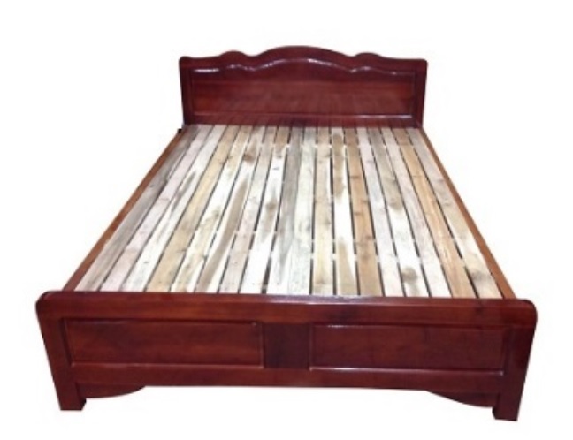 Giường bằng gỗ keo cao cấp rộng 1.6 mét GNK16