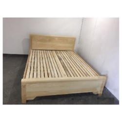 Mẫu giường ngủ 1m8x2m bằng gỗ sồi GGN11