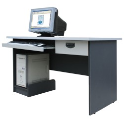 bàn máy tính gỗ hòa phát màu ghi chì HP204S