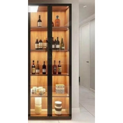 Tủ để rượu sang trọng trang trí phòng khách cánh kính mở TR28 | Mobile