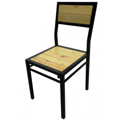 Ghế bằng gỗ tự nhiên cho quán cafe GCFSat02