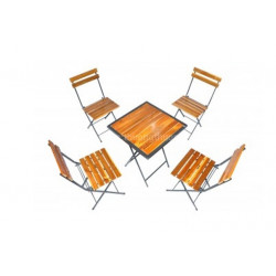 Bàn ghế bằng gỗ tự nhiên cho quán cafe