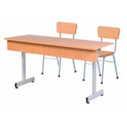 Bộ bàn ghế học sinh The One mặt gỗ cao 64cm BHS108HP5