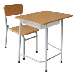 Bộ bàn ghế học sinh The One mặt gỗ tự nhiên BHS107HP4G