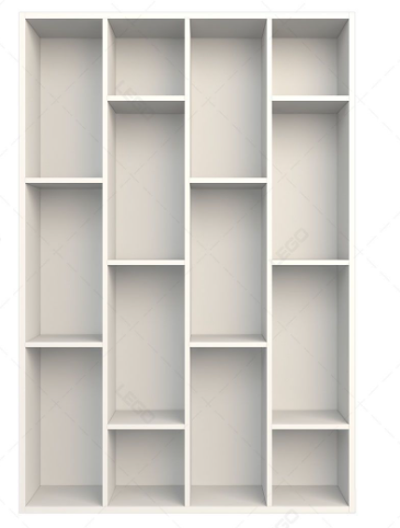 Kệ gỗ so le nhiều màu tùy chọn KSG223