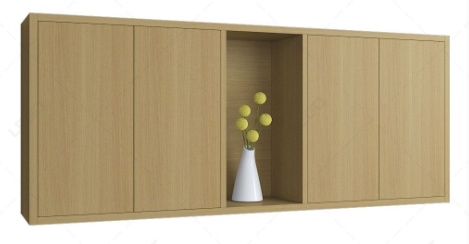 Kệ gỗ kiểu treo tường có 5 ngăn để sách KSG226