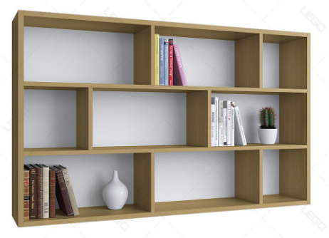 Kệ gỗ kiểu treo tường 3 tầng không cánh KSG239